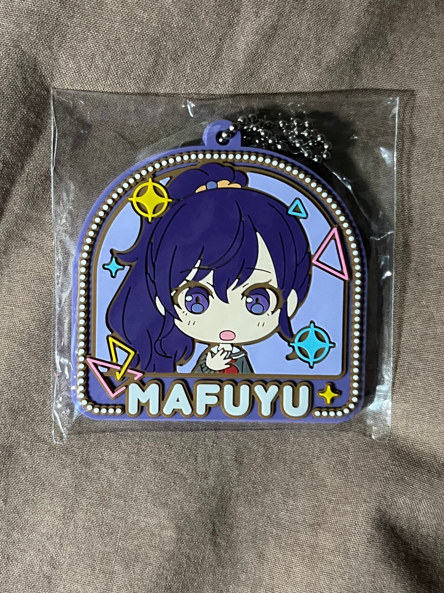 Project Sekai - Mafuyu Asahina “Ah...” Stamp Rubber Keychain