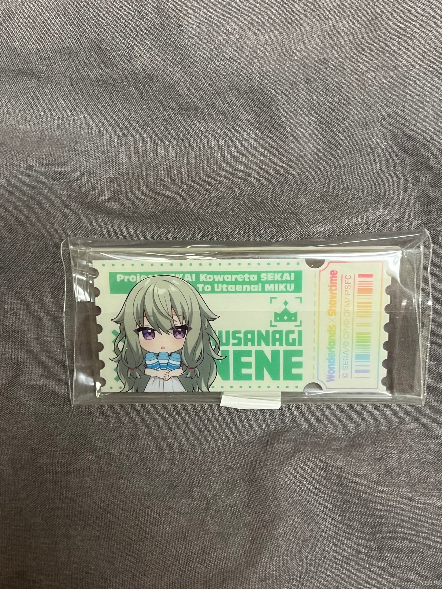 Project Sekai - Nene Kusanagi "LAWSON Collaboration Movie Ticket" Acrylic Rectangle Badge