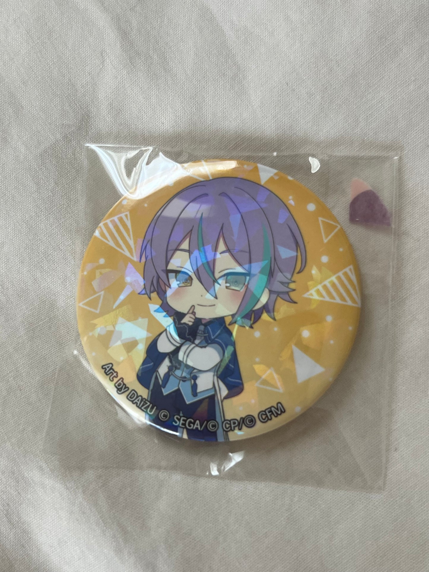 Project Sekai - Rui Kamishiro “LAWSON Collaboration” Chibi Holographic Circle Badge