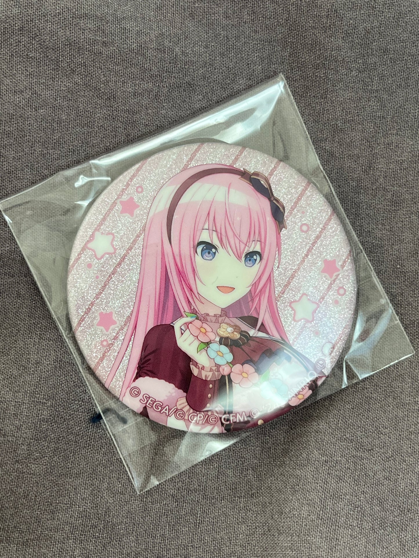 Project Sekai - Megurine Luka “Sanrio” Circle Glitter Badge