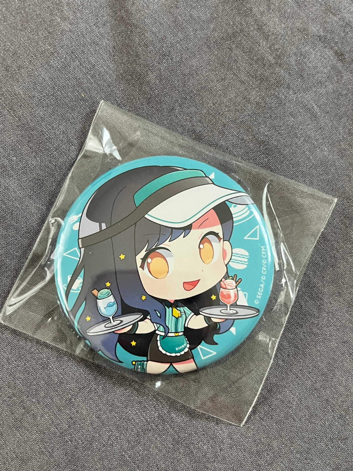 Project Sekai - An Shiraishi “Animate Cafe Collaboration” Chibi Circle Badge