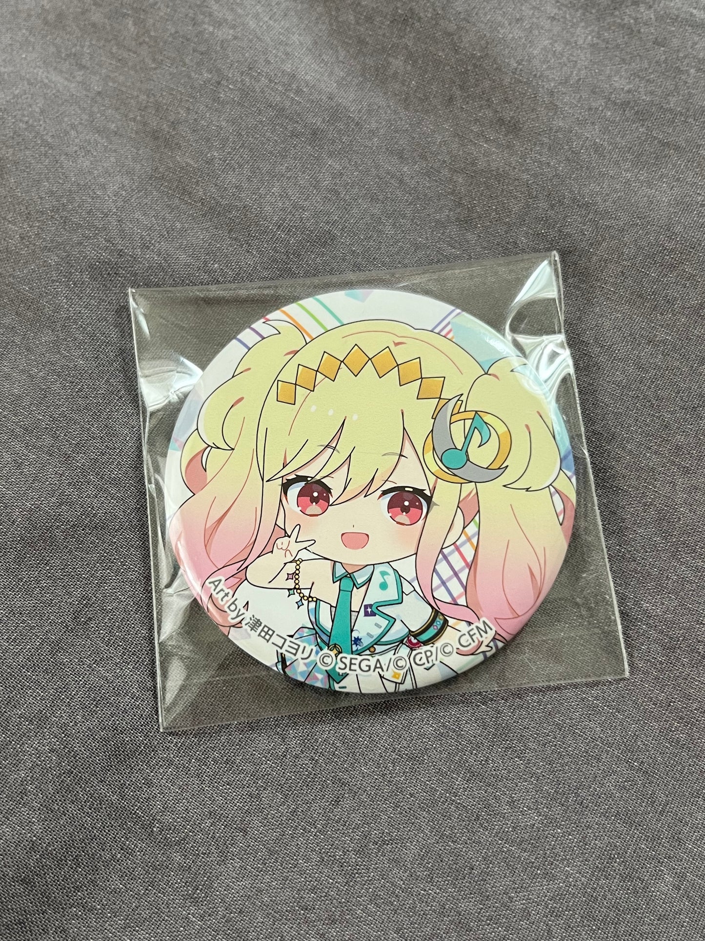Project Sekai - Saki Tenma “COLORFUL LIVE 2nd: WILL” Chibi Circle Badge