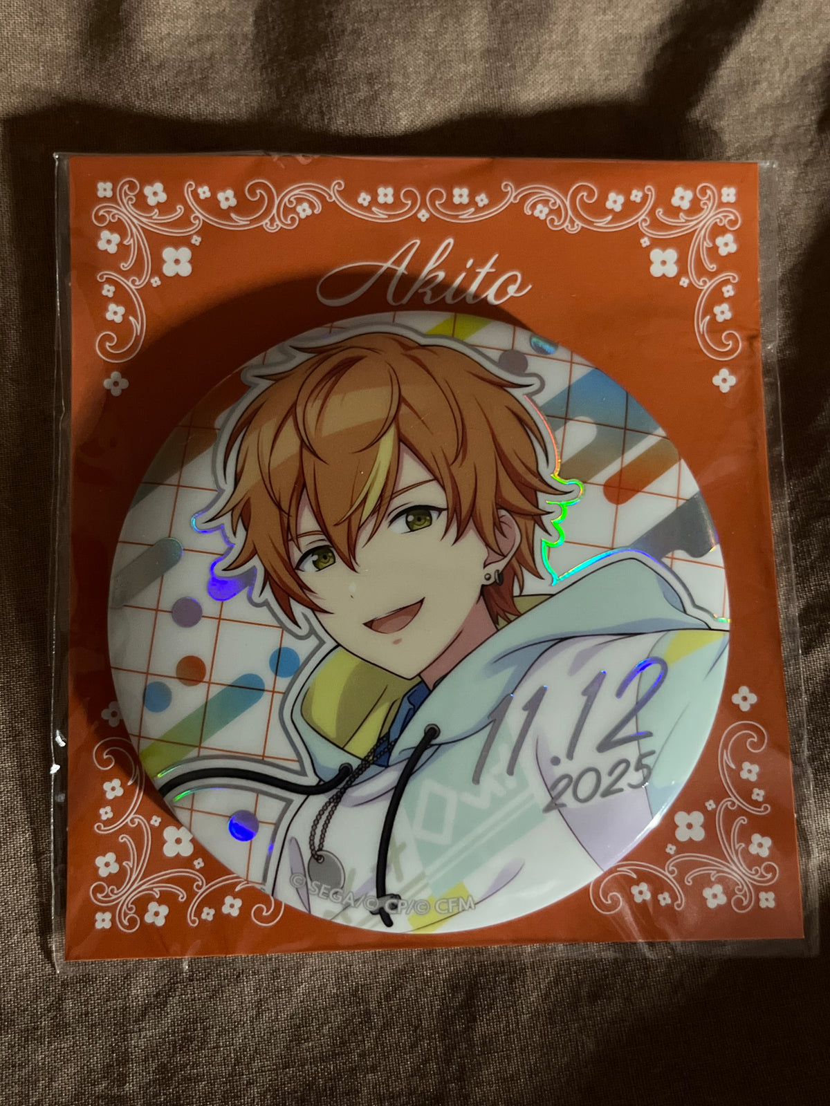 Project Sekai - Akito Shinonome "Legend still vivid" Birthday Kuji Circle Badge