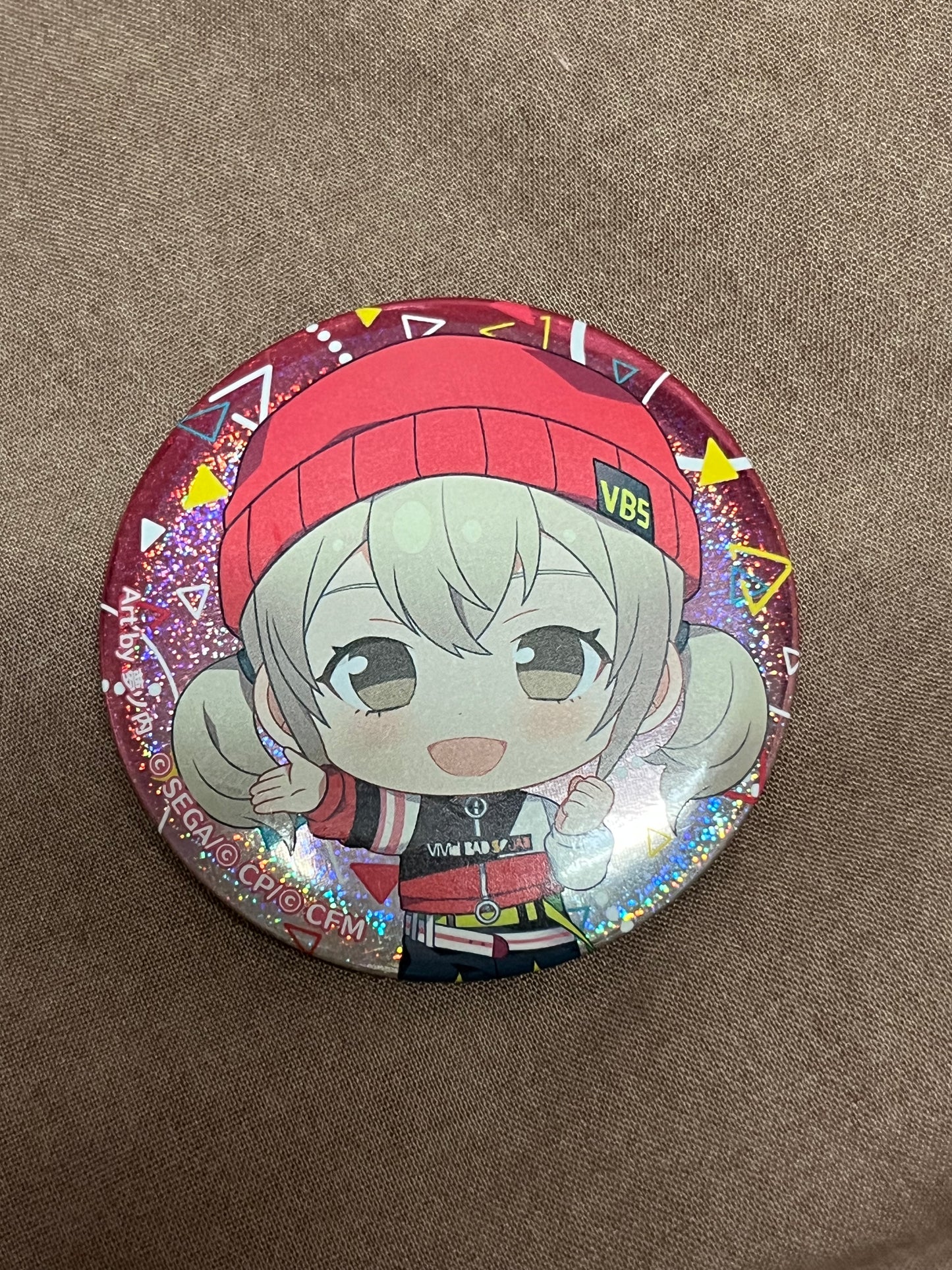 Project Sekai - Kohane Azusawa "STRAY BAD DOG Chibi" Circle Glitter Badge