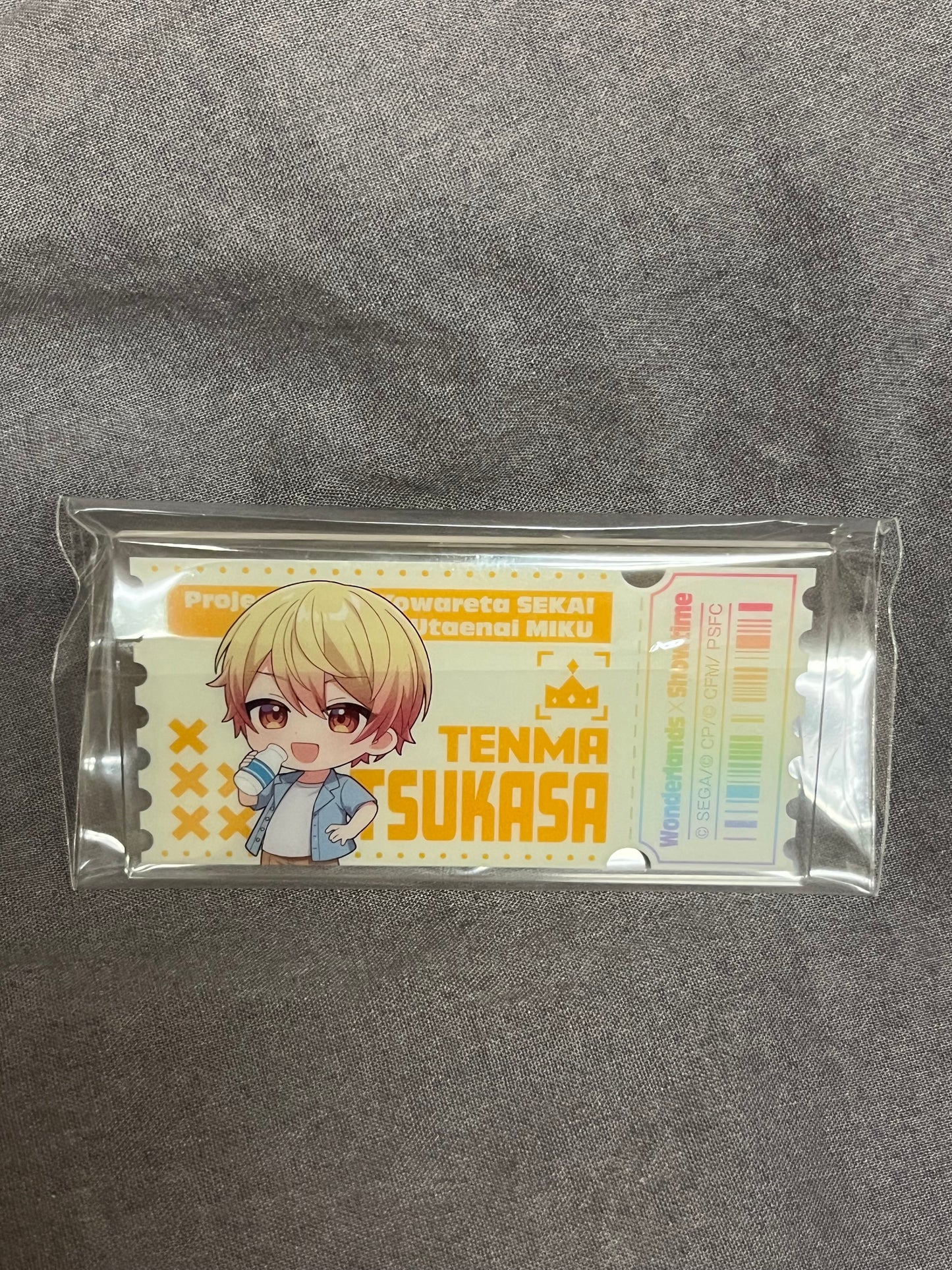 Project Sekai - Tsukasa Tenma "LAWSON Collaboration Movie Ticket" Acrylic Rectangle Badge
