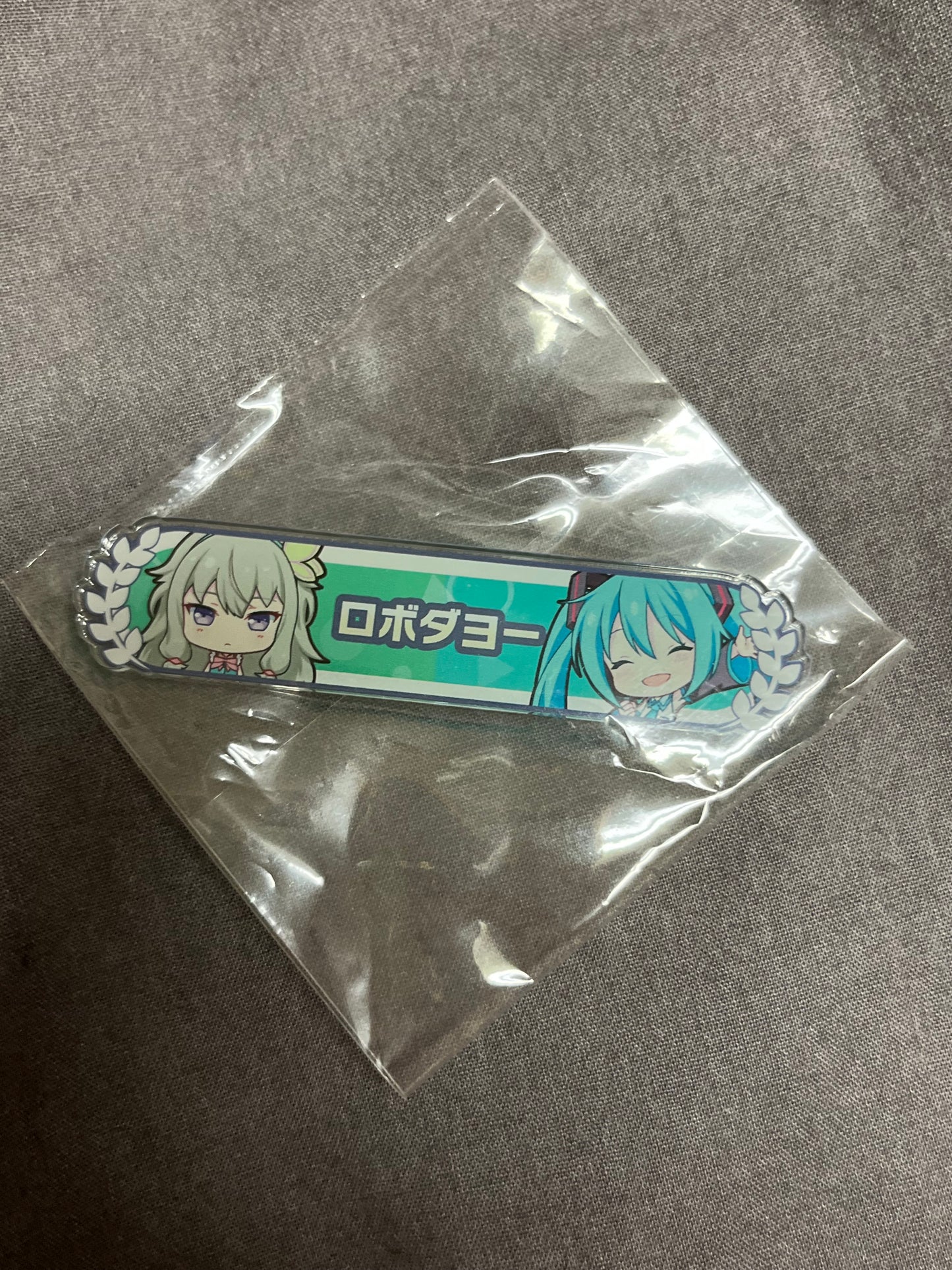 Project Sekai - Nene Kusanagi & Hatsune Miku "I'm a Robot!" Kizuna Rank Acrylic Badge