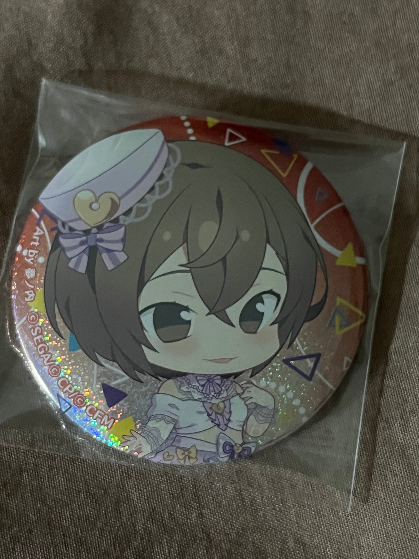 Project Sekai - MEIKO “Secret Distance” Chibi Circle Glitter Badge