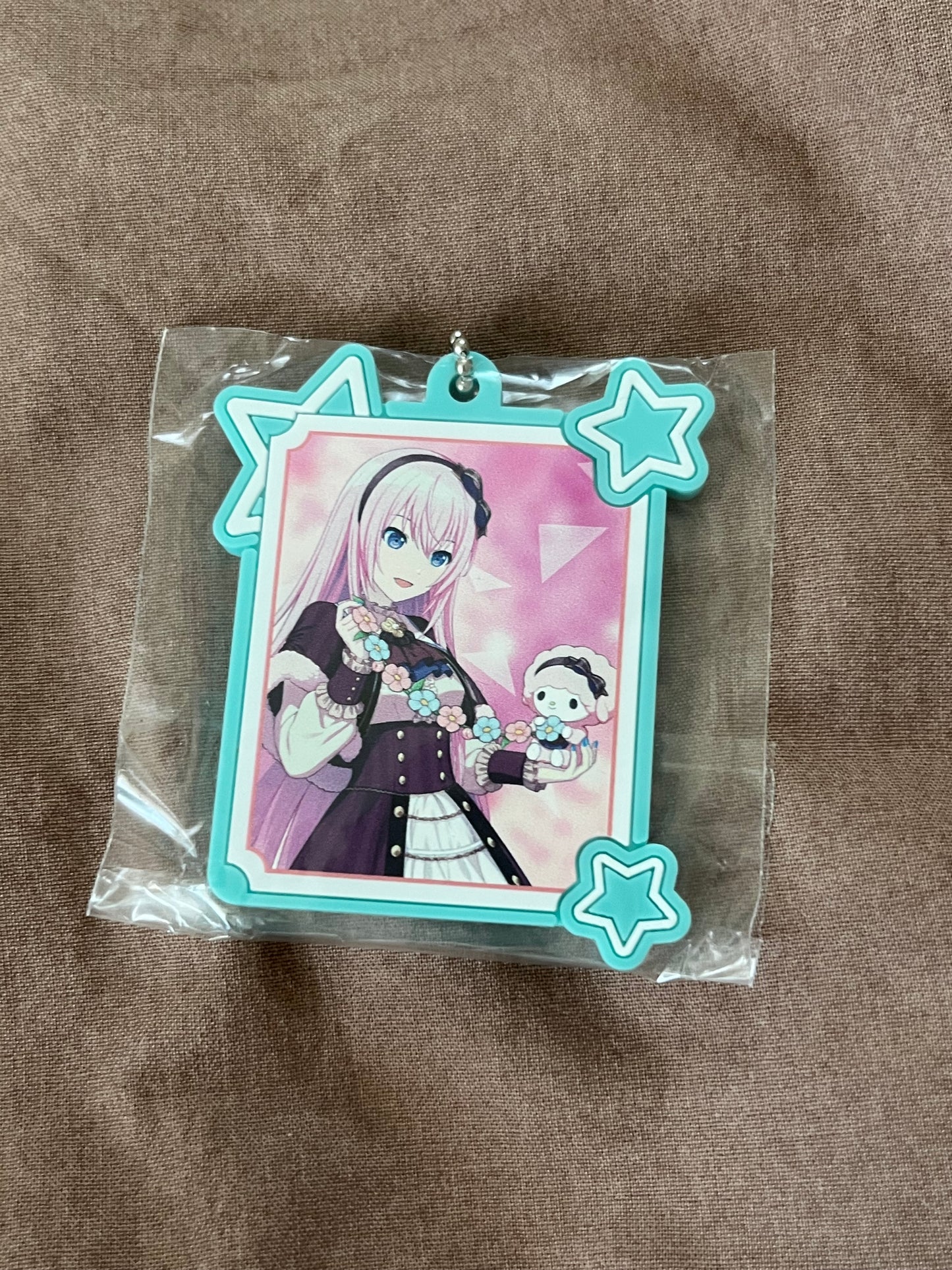 Project Sekai - Megurine Luka “feat. My Sweet Piano” Sanrio Rubber Keychain