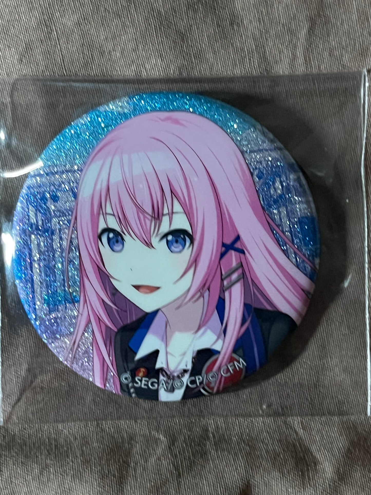 Project Sekai - Megurine Luka "Brand New Classroom" Circle Glitter Badge