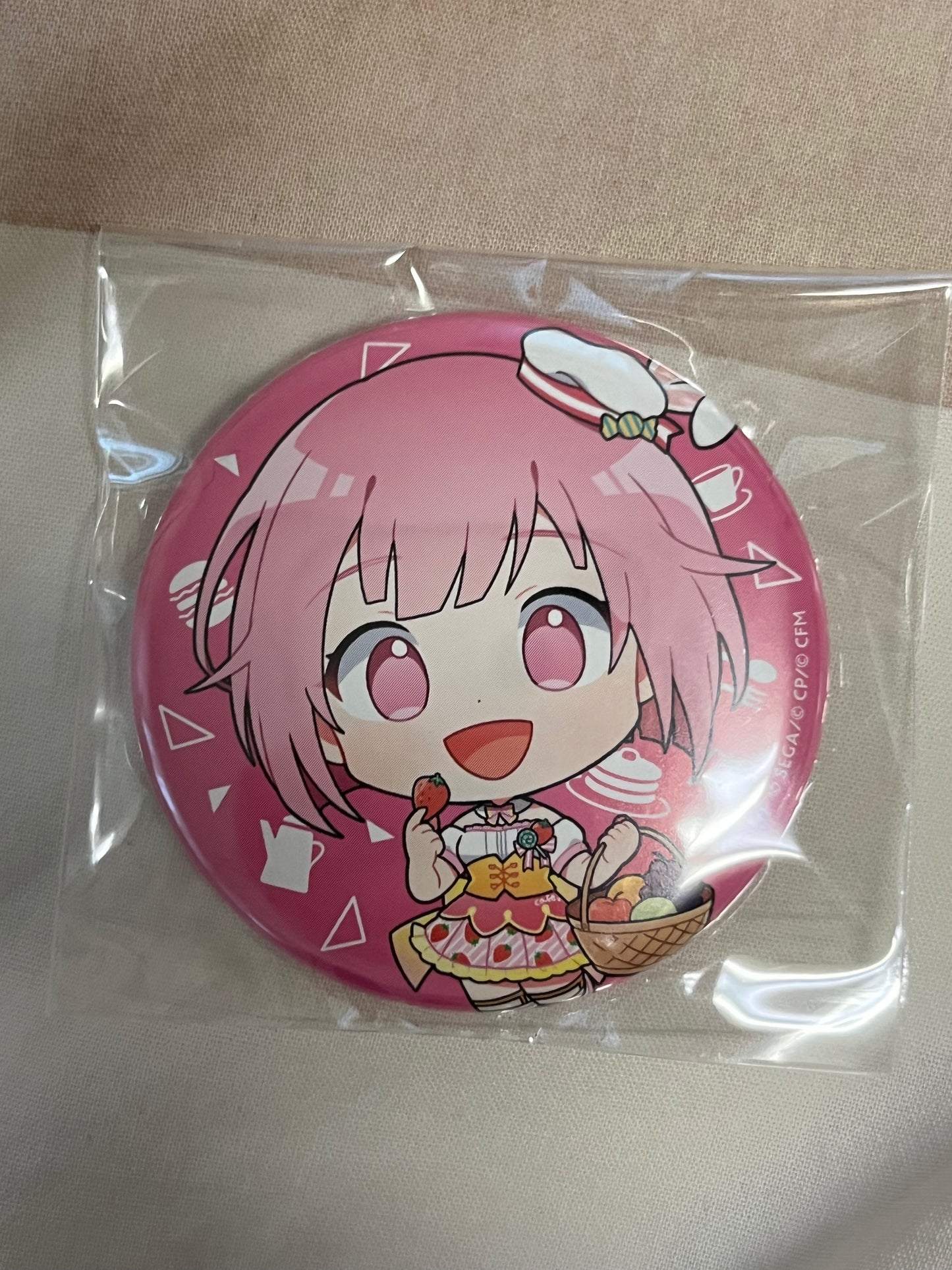 Project Sekai - Emu Otori “Animate Cafe Collaboration” Chibi Circle Badge