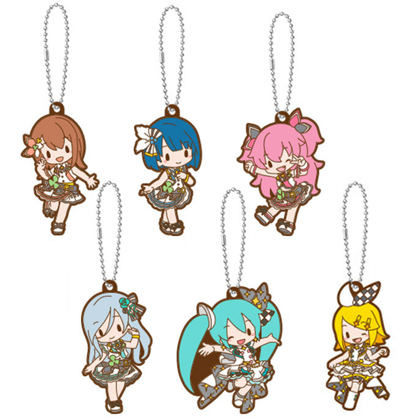 Project Sekai - More More Jump Rubber Keychains