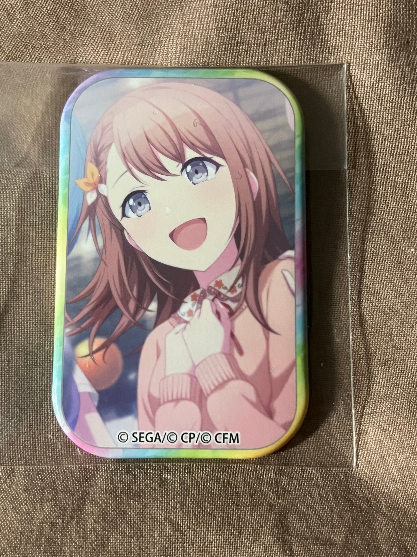 Project Sekai - Minori Hanasato "Blessing From My Friends" Square Badge [UNTRAINED]