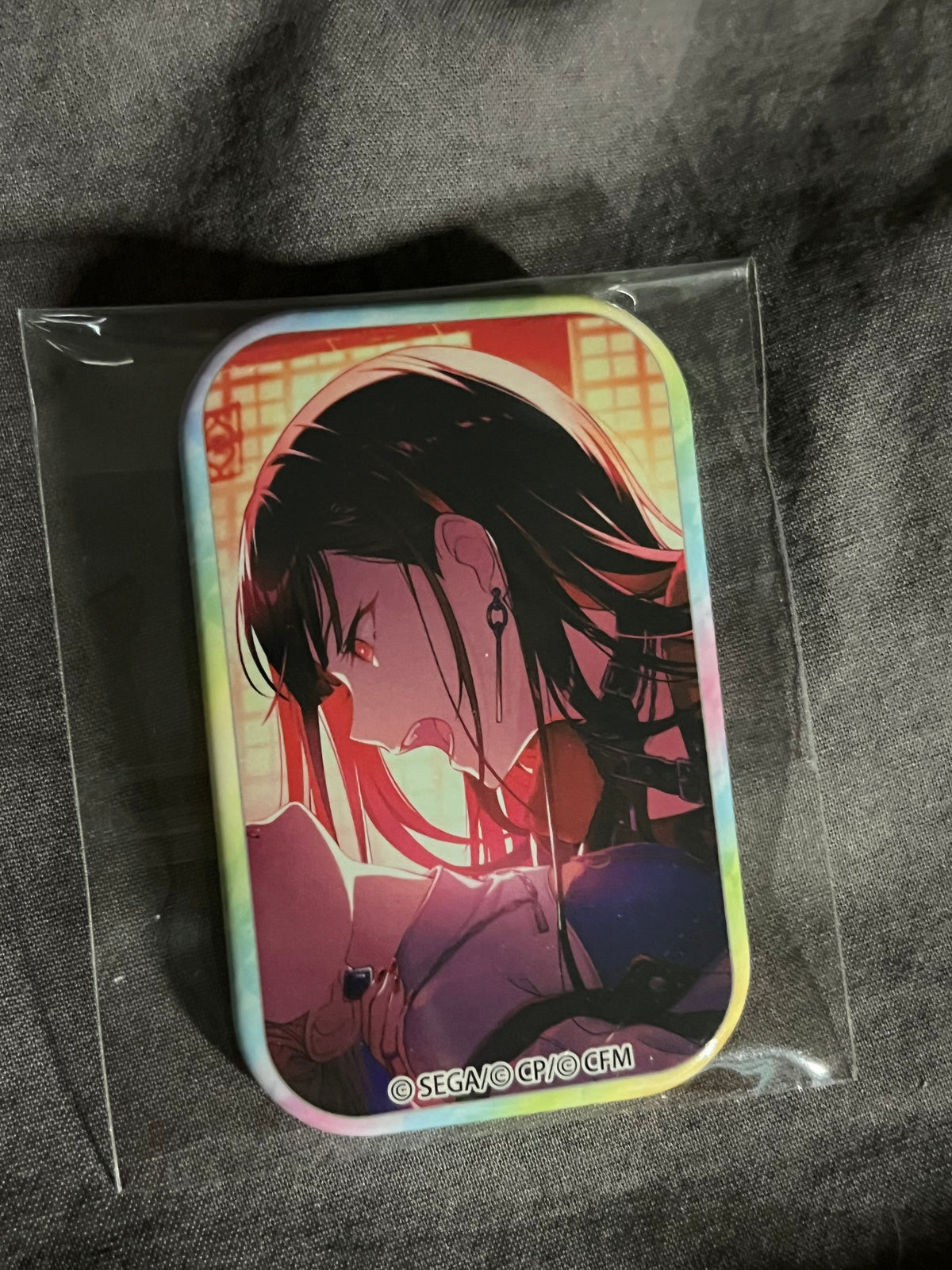 Project Sekai - An Shiraishi "Whip the wimp girl!!" Square Badge [TRAINED]