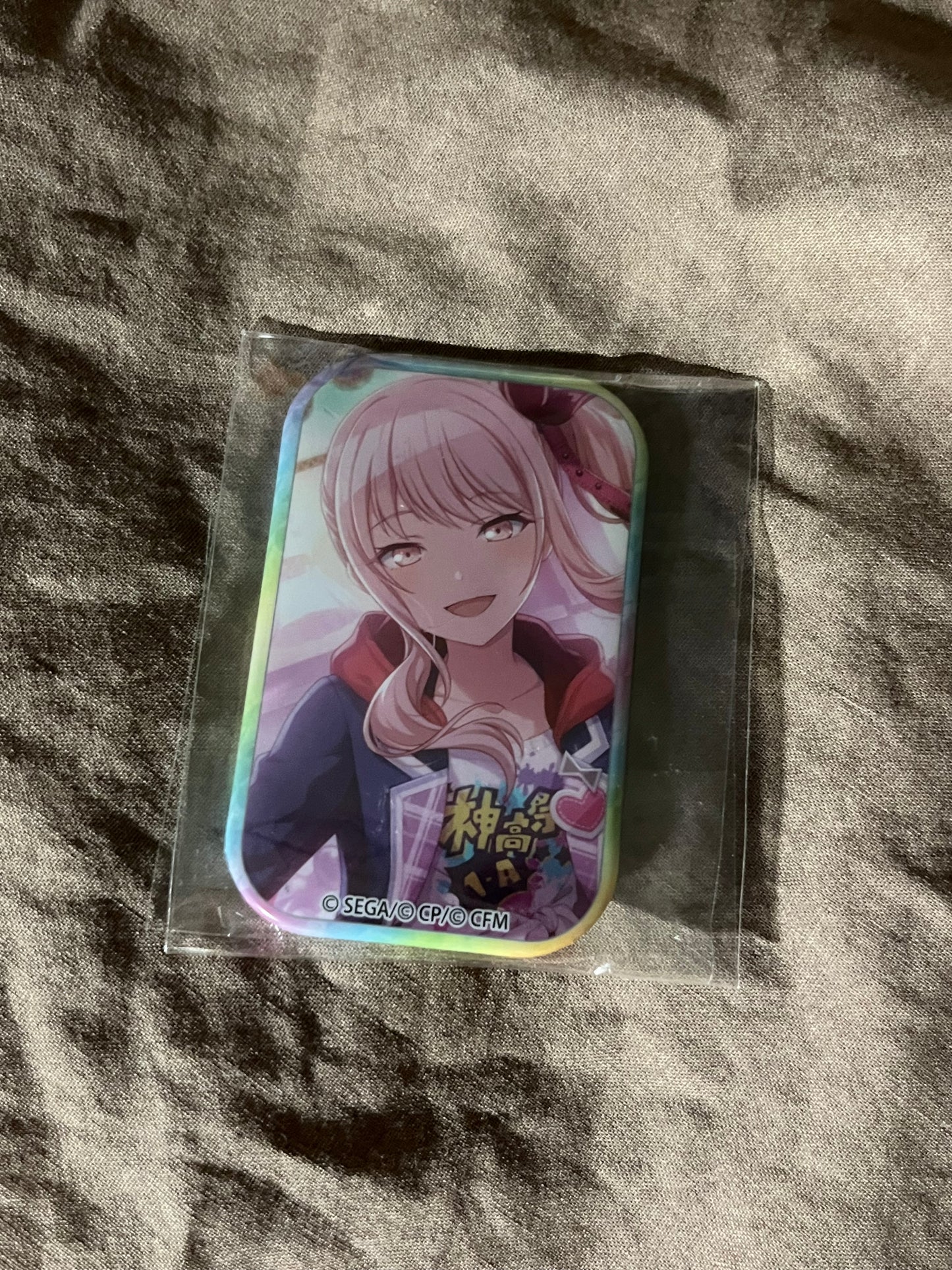 Project Sekai - Mizuki Akiyama “KAMIKOU FESTIVAL!” Square Badge [TRAINED]