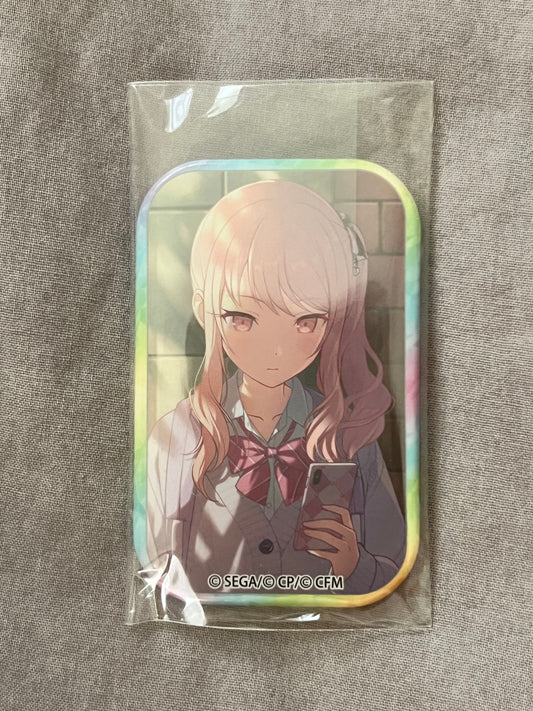 Project Sekai- Mizuki Akiyama “A Light Drawn Closer” Square Badge [UNTRAINED]