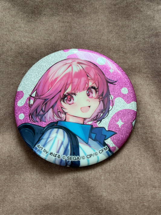 Project Sekai - Emu Otori “LAWSON Collaboration 2024” Circle Glitter Badge