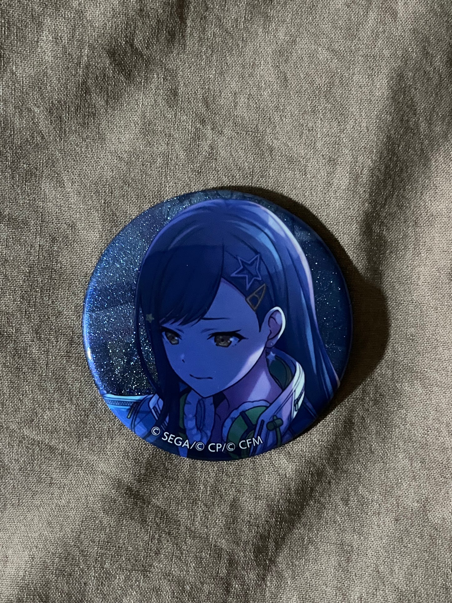 Project Sekai - An Shiraishi “Someday, with Our Lyrics Joined Back-to-Back” Circle Glitter Badge [UNTRAINED]