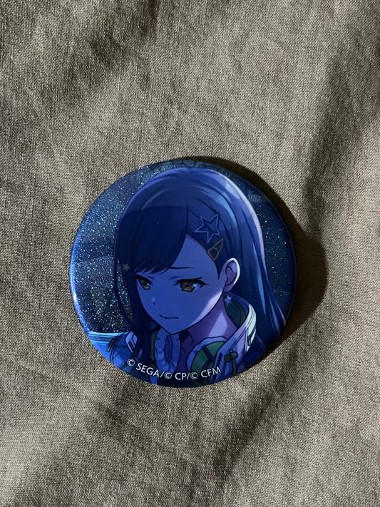 Project Sekai - An Shiraishi “Someday, with Our Lyrics Joined Back-to-Back” Circle Glitter Badge [UNTRAINED]