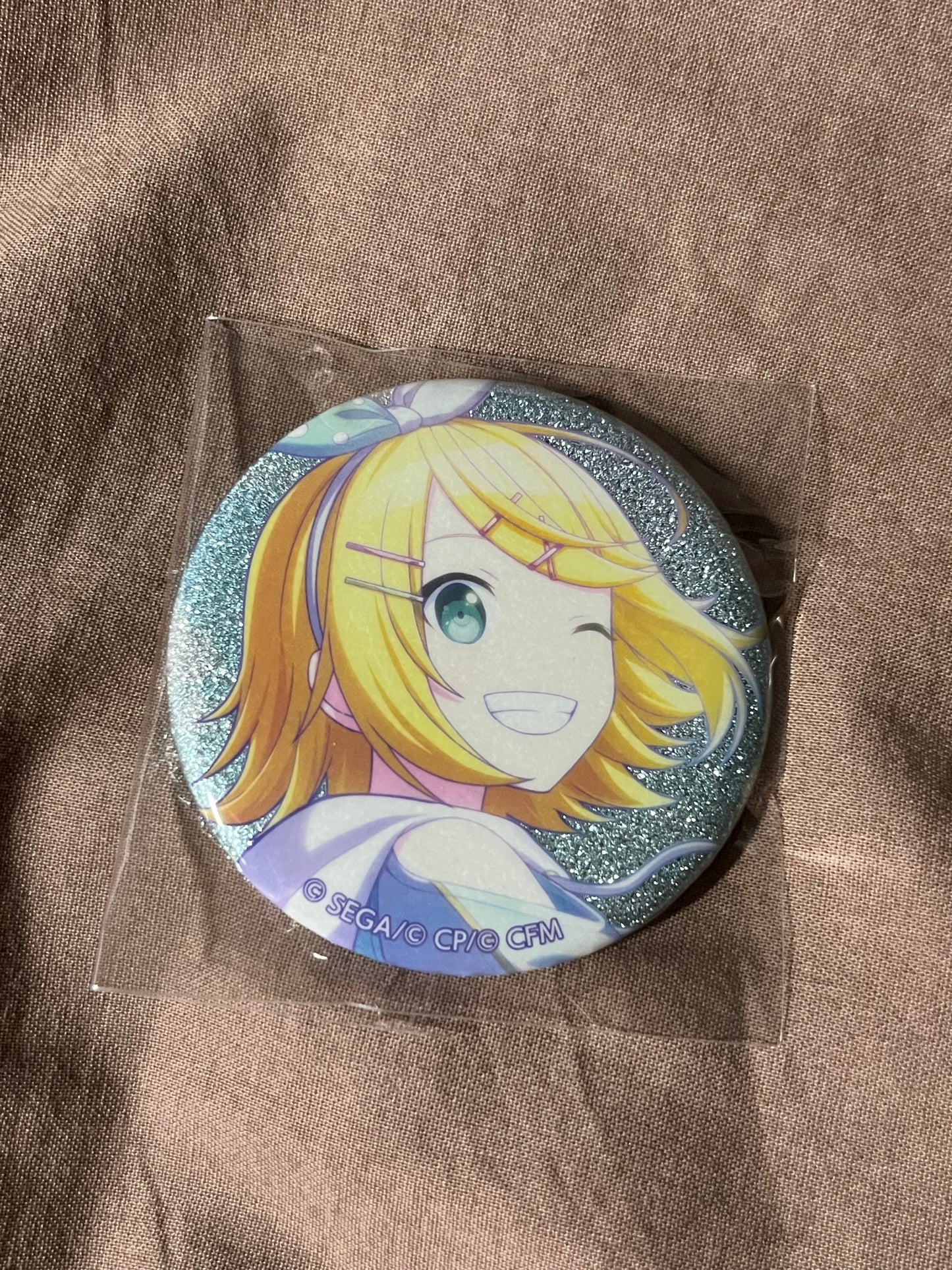 Project Sekai - Kagamine Rin “Unnamed Harmony” Circle Glitter Badge [TRAINED]