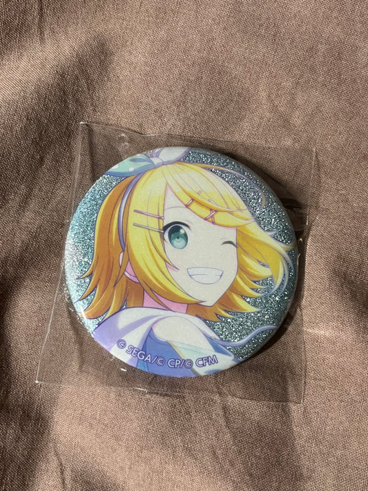Project Sekai - Kagamine Rin “Unnamed Harmony” Circle Glitter Badge [TRAINED]