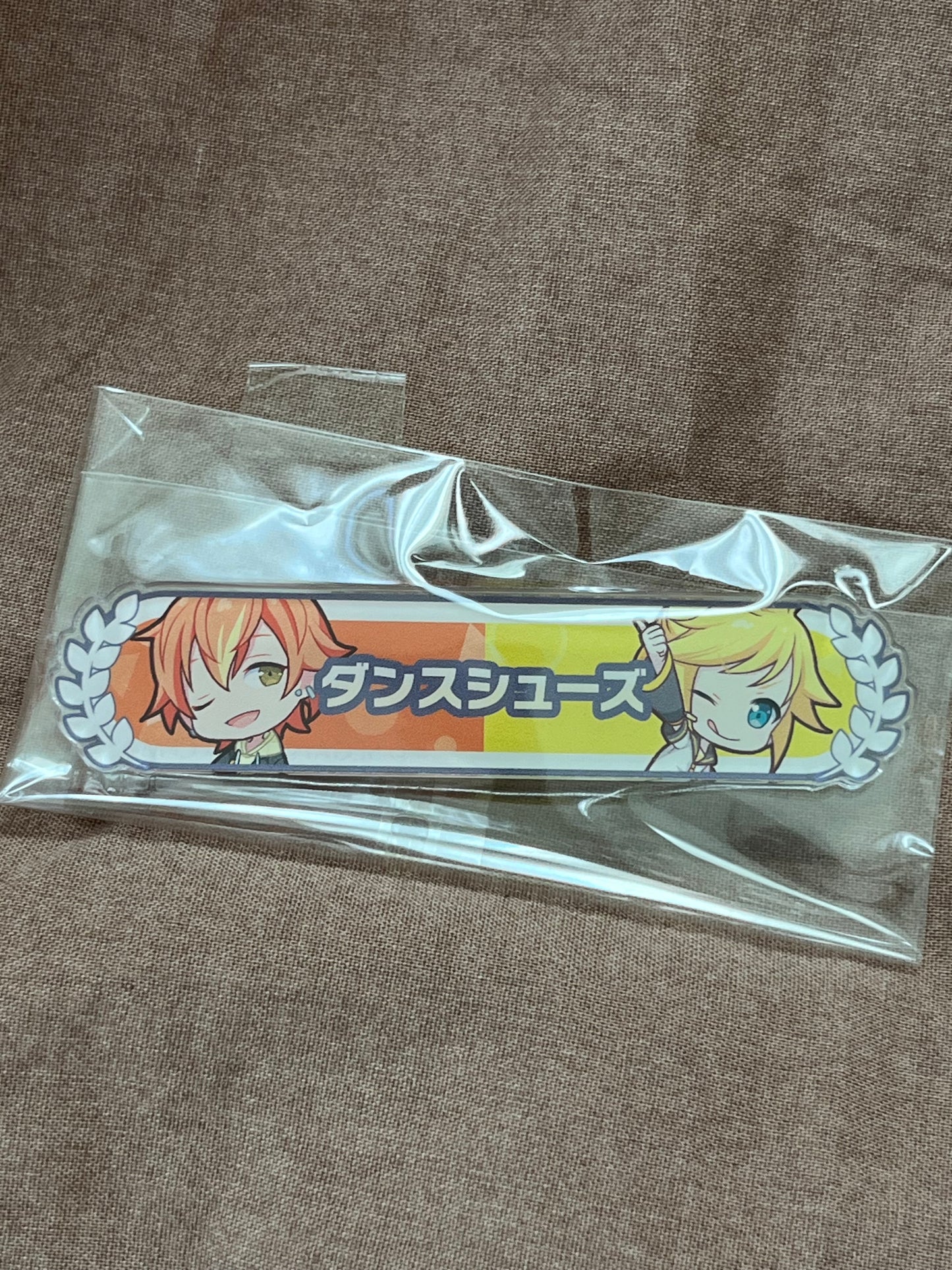 Project Sekai - Akito Shinonome & Kagamine Len "Dance Shoes" Kizuna Rank Acrylic Badge