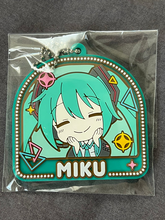 Project Sekai - Hatsune Miku “Hehehe” Stamp Rubber Keychain