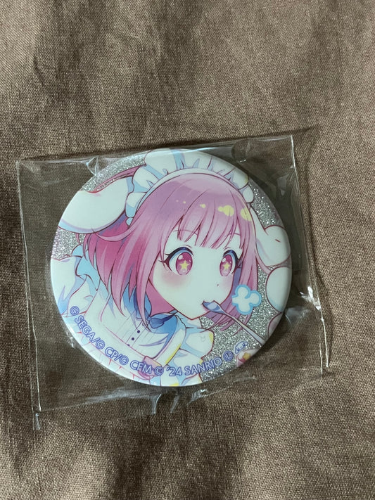 Project Sekai - Emu Otori “Sanrio” Circle Glitter Badge
