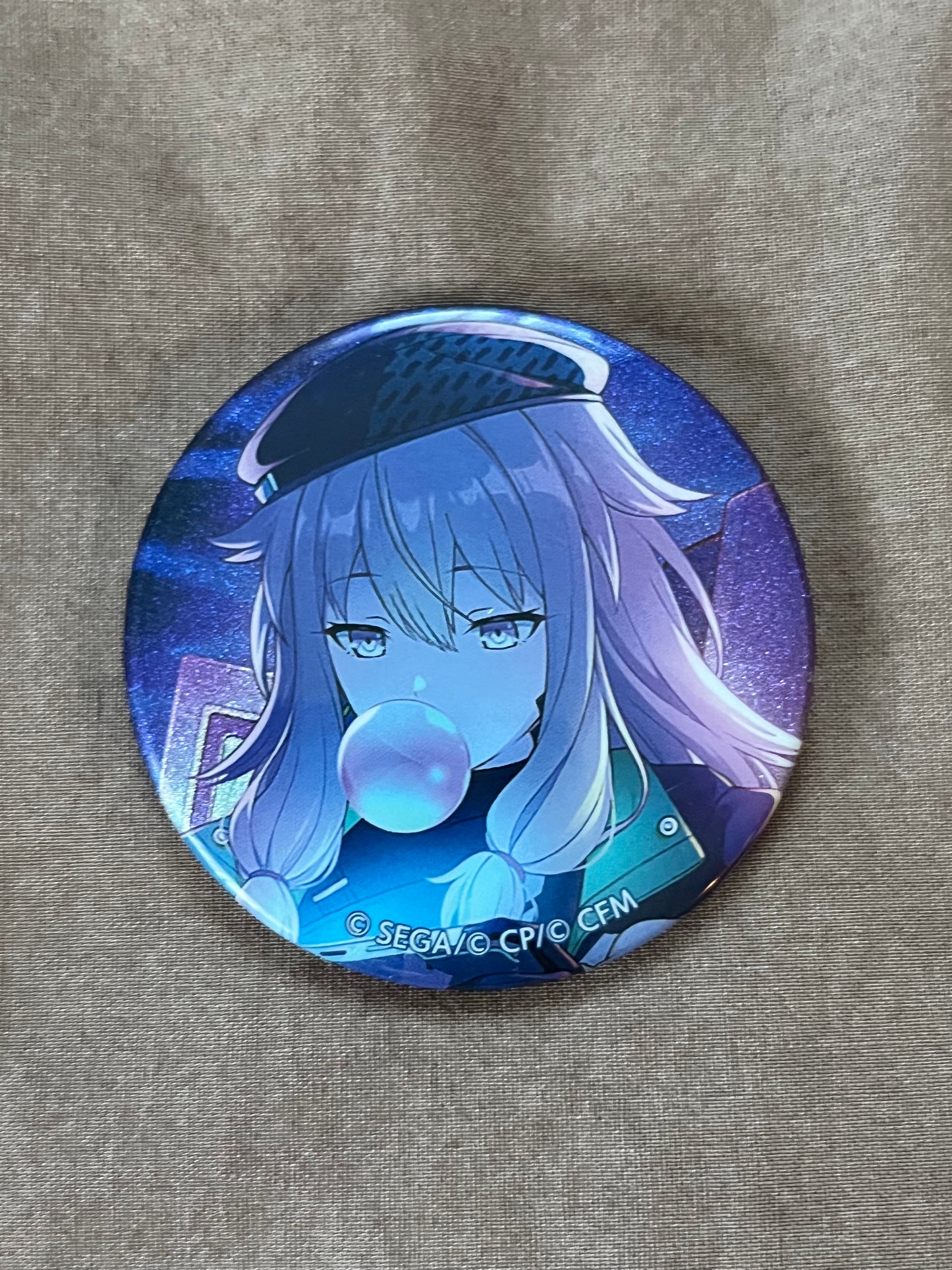 Project Sekai - Nene Kusanagi "Backlight Lens Flare" Circle Glitter Badge [TRAINED]