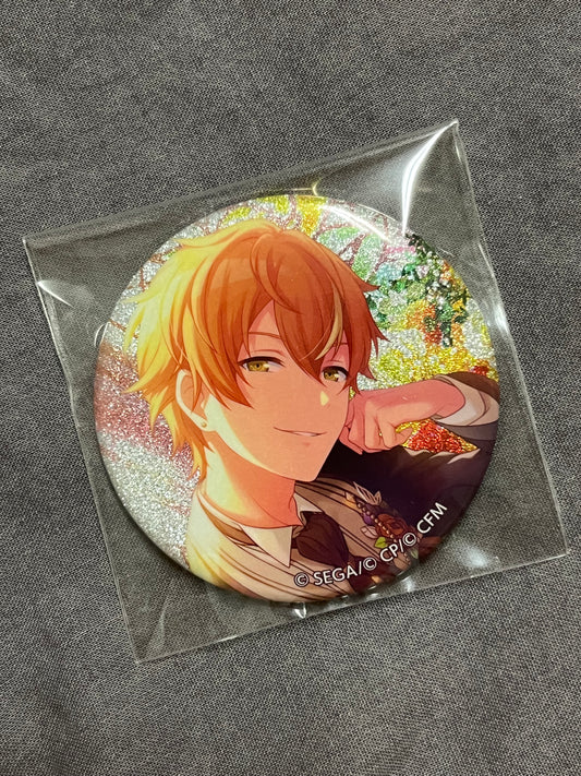 Project Sekai - Akito Shinonome “A Song of Vows for You, Dressed in Pure White!” Circle Glitter Badge [TRAINED]
