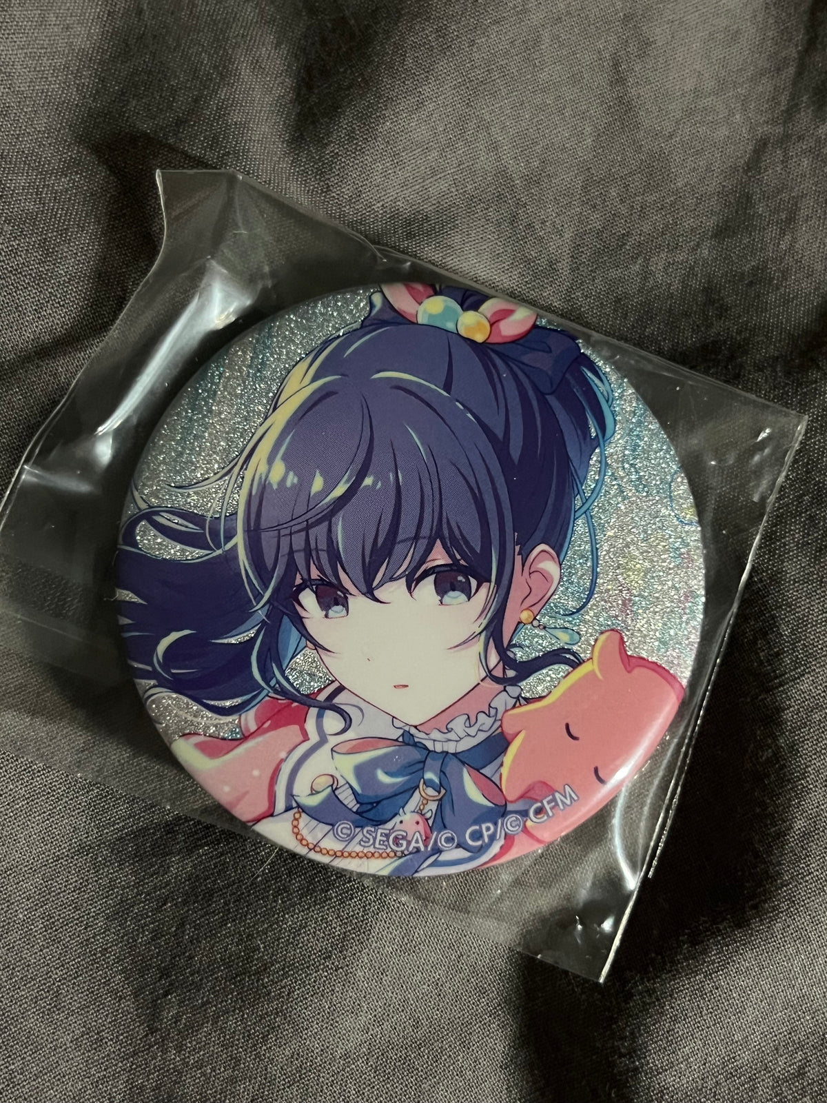 Project Sekai - Mafuyu Asahina “Let It Ring! Beautiful Sound!” Circle Glitter Badge [TRAINED]