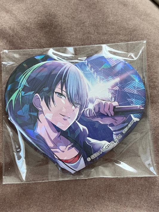 Project Sekai - Toya Aoyagi "Release Celebration" Holographic Heart Badge