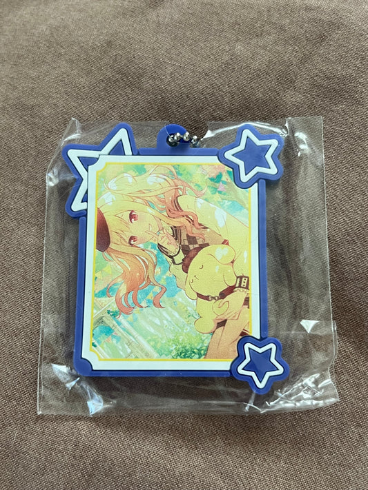 Project Sekai - Saki Tenma “feat. Pompompurin” Sanrio Rubber Keychain