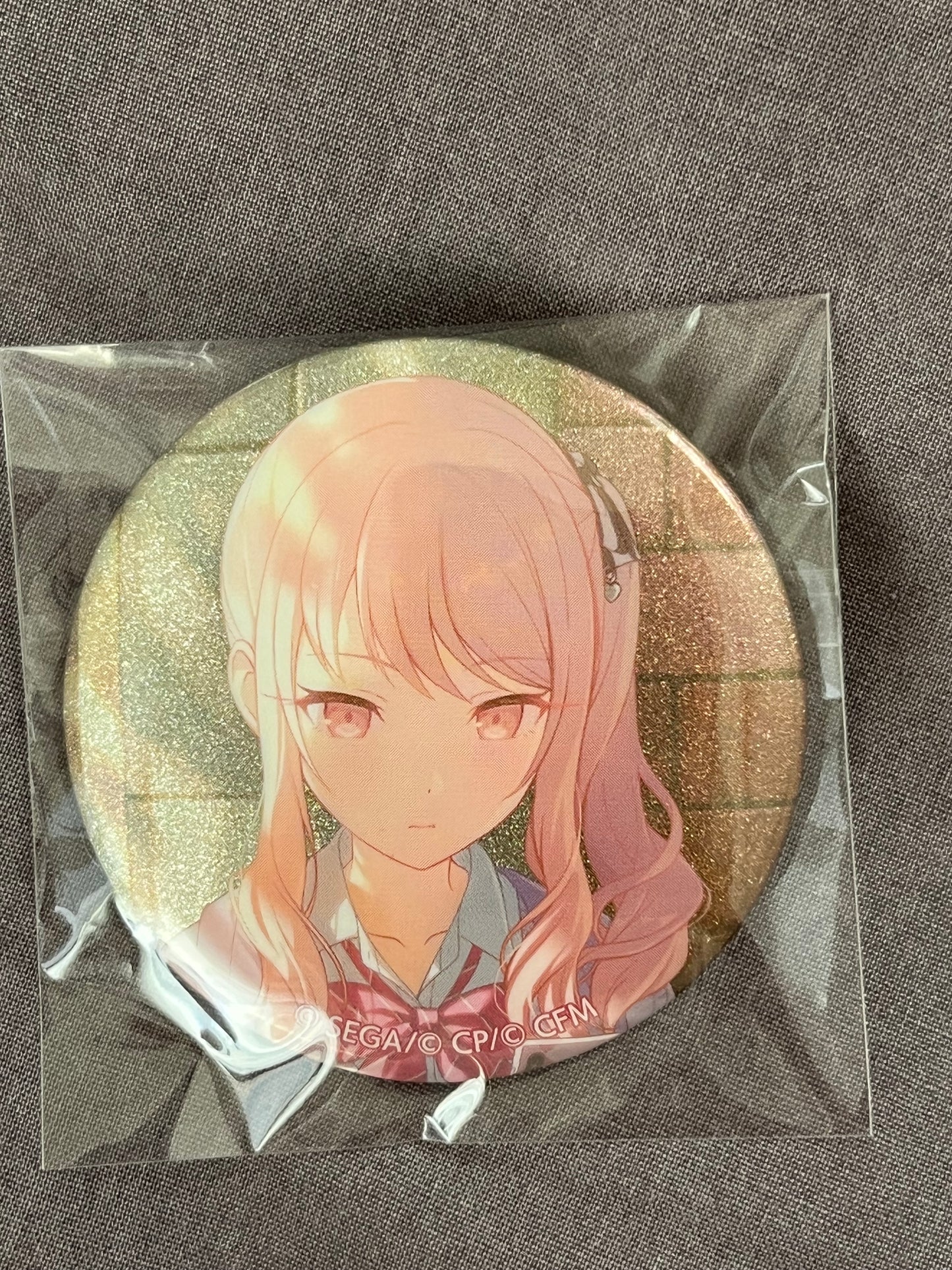 Project Sekai - Mizuki Akiyama "A Light Drawn Closer" Circle Glitter Badge [UNTRAINED]