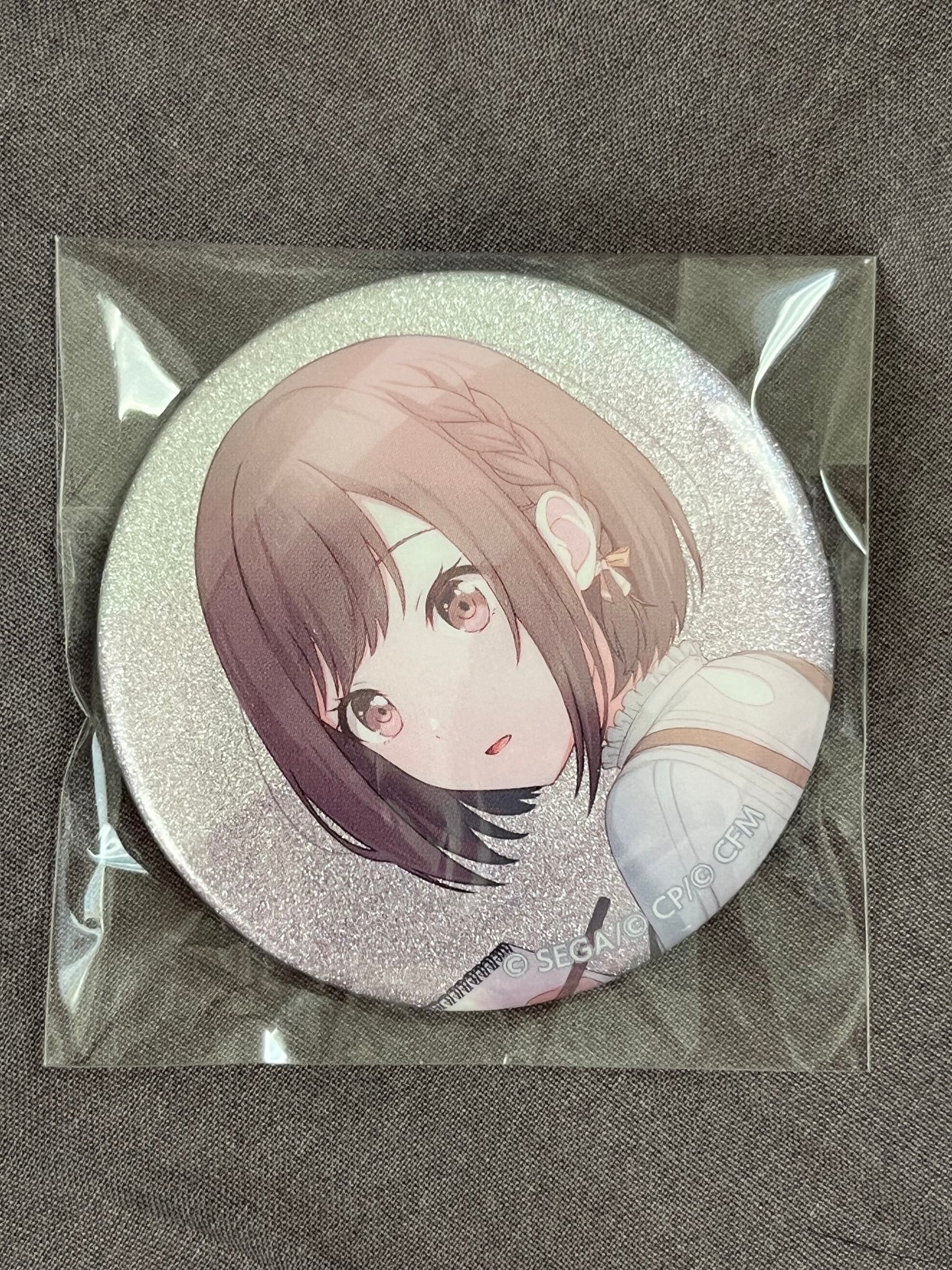 Project Sekai - Ena Shinonome "A Light Drawn Closer" Circle Glitter Badge [UNTRAINED]