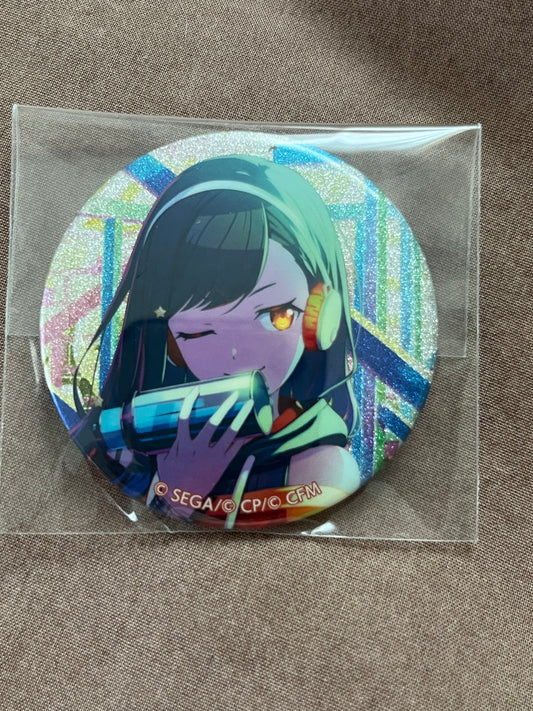 Project Sekai - An Shiraishi “On Your Feet” Circle Glitter Badge [TRAINED]