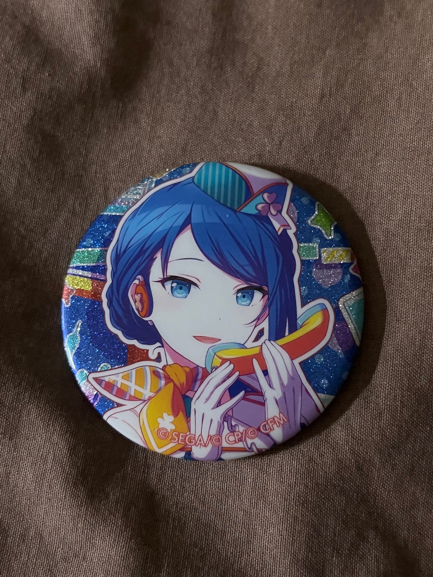 Project Sekai - Haruka Kiritani “The World’s Best Smile!” Circle Glitter Badge [TRAINED]