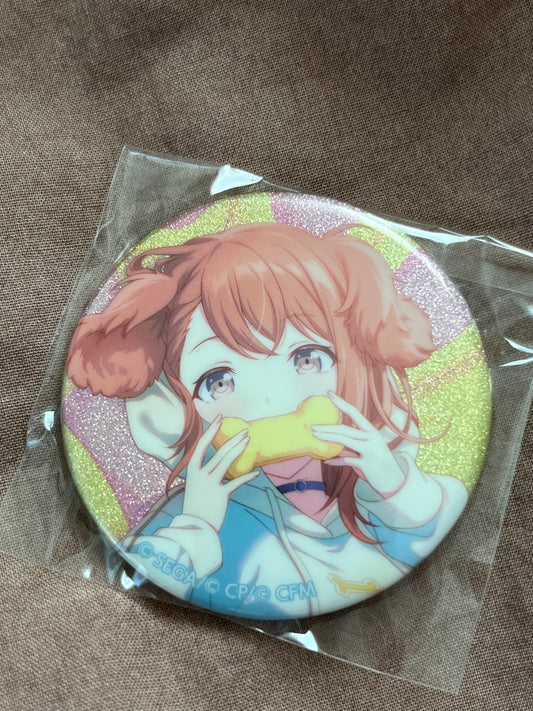 Project Sekai - Minori Hanasato "All Tuckered Out" Circle Glitter Badge [TRAINED]