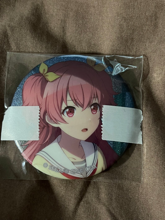 Project Sekai - Airi Momoi “At the End of the Unraveled Threads” Circle Glitter Badge [UNTRAINED]