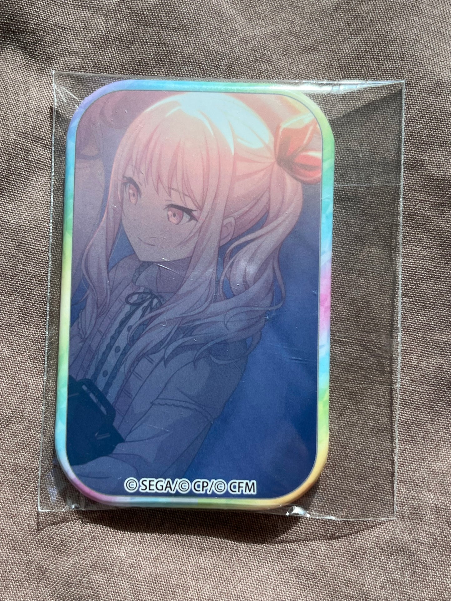 Project Sekai - Mizuki Akiyama "Secret Distance" Square Badge [UNTRAINED]