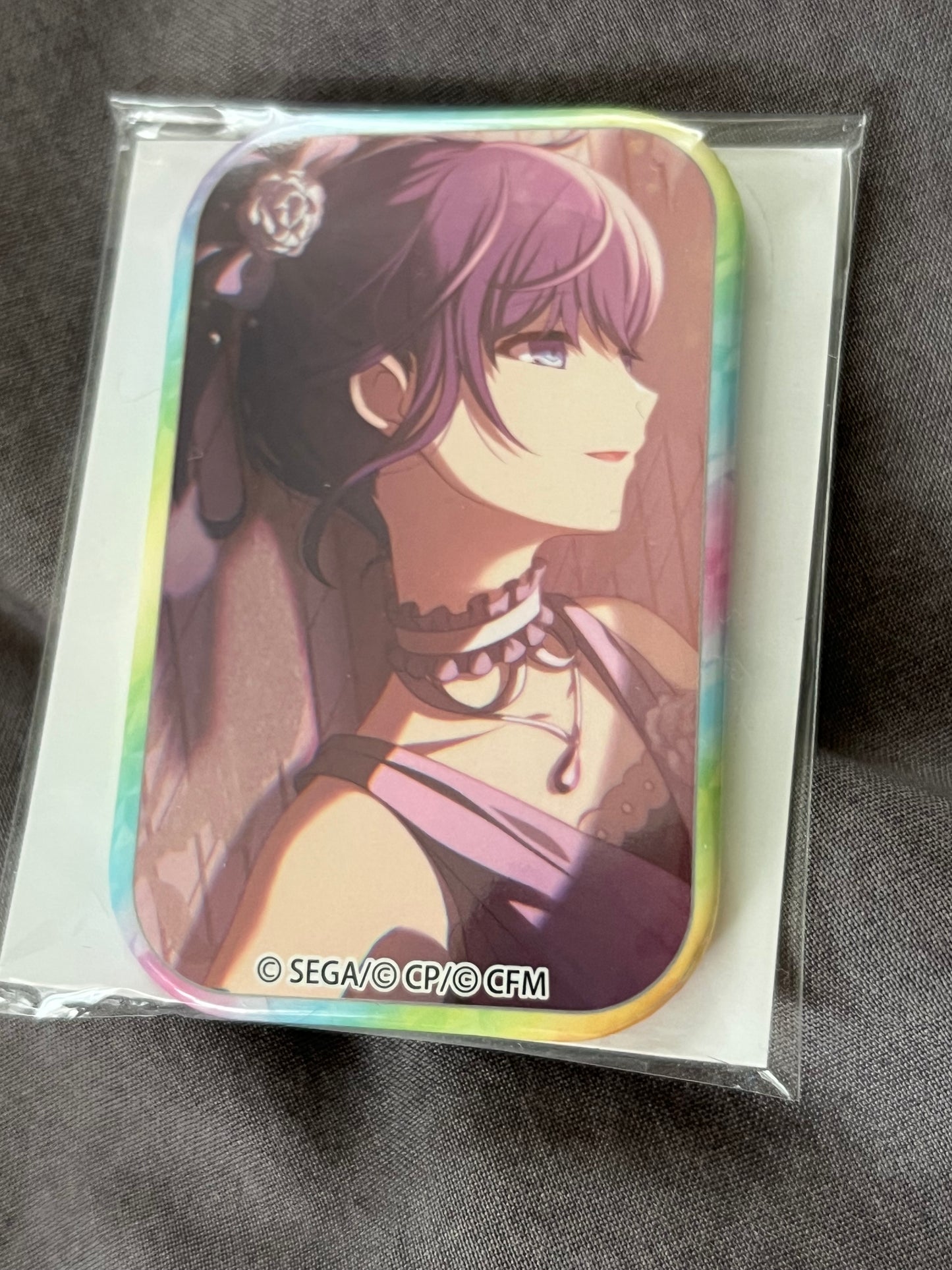 Project Sekai - Mafuyu Asahina “Carnation Recollection” Square Badge [TRAINED]