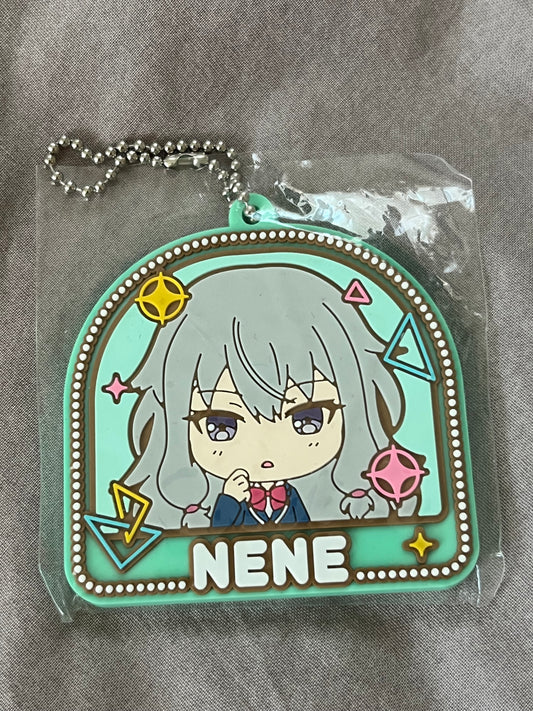 Project Sekai - Nene Kusanagi “Um…” Stamp Rubber Keychain