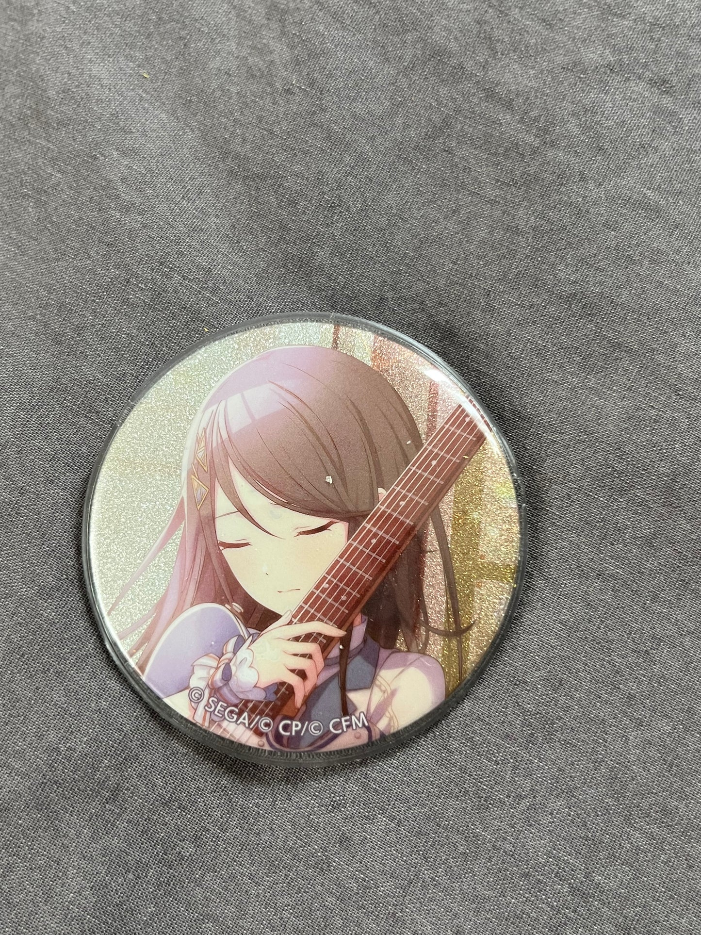 Project Sekai - Ichika Hoshino “Though Wavering, You Continue Moving Forward” Circle Glitter Badge [TRAINED]