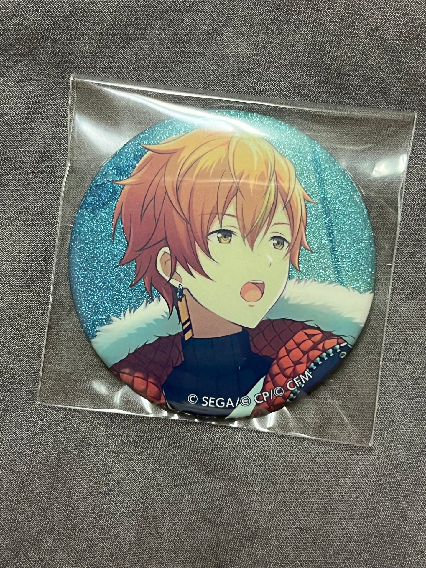 Project Sekai - Akito Shinonome “Same Dreams,Same Colors” Circle Glitter Badge [TRAINED]