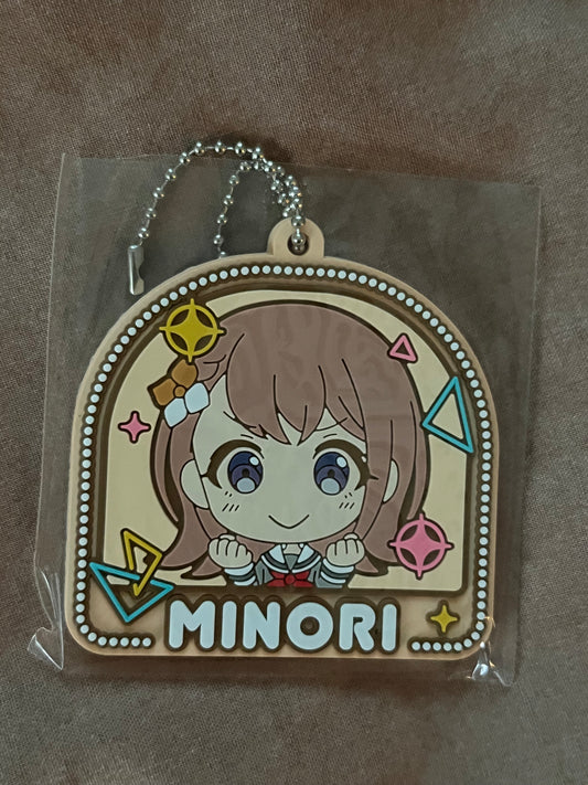 Project Sekai - Minori Hanasato “Let's do our best!” Stamp Rubber Keychain