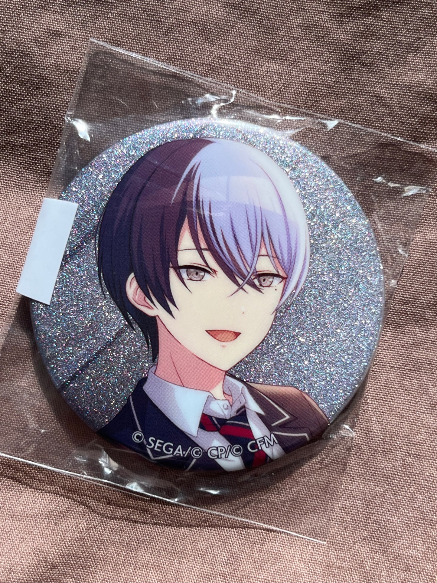 Project Sekai - Toya Aoyagi “On Your Feet” Circle Glitter Badge [UNTRAINED]