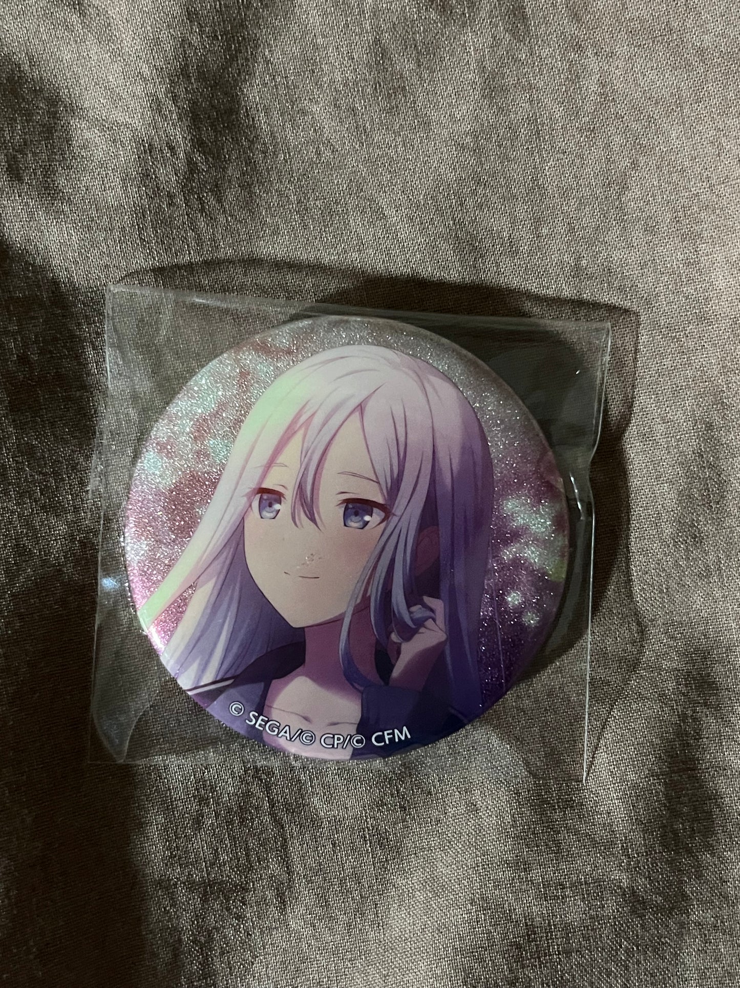 Project Sekai - Kanade Yoisaki “Secret Distance” Circle Glitter Badge [UNTRAINED]