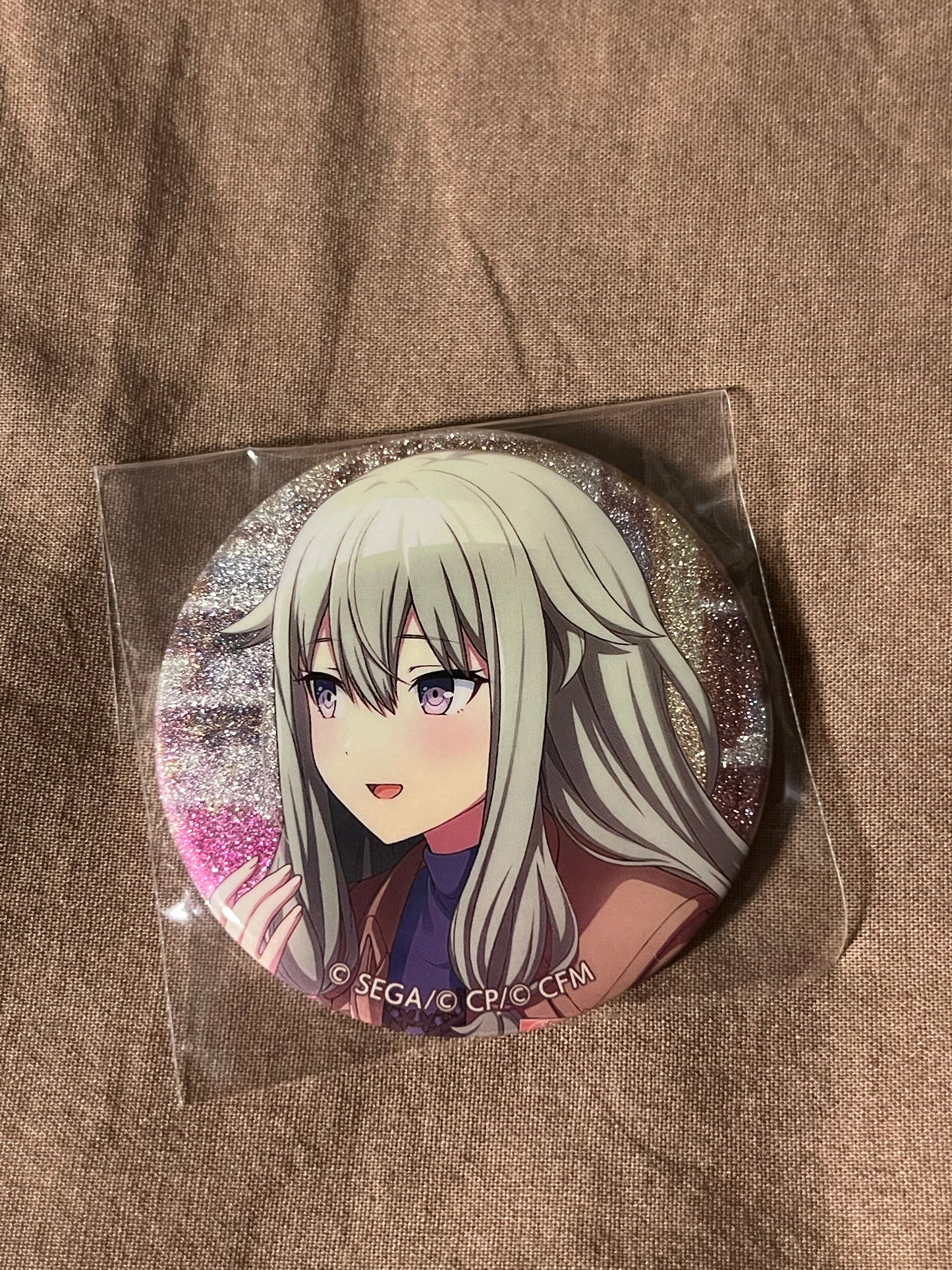 Project Sekai - Nene Kusanagi “Memories Carried by the Scent of Candles” Circle Glitter Badge [UNTRAINED]