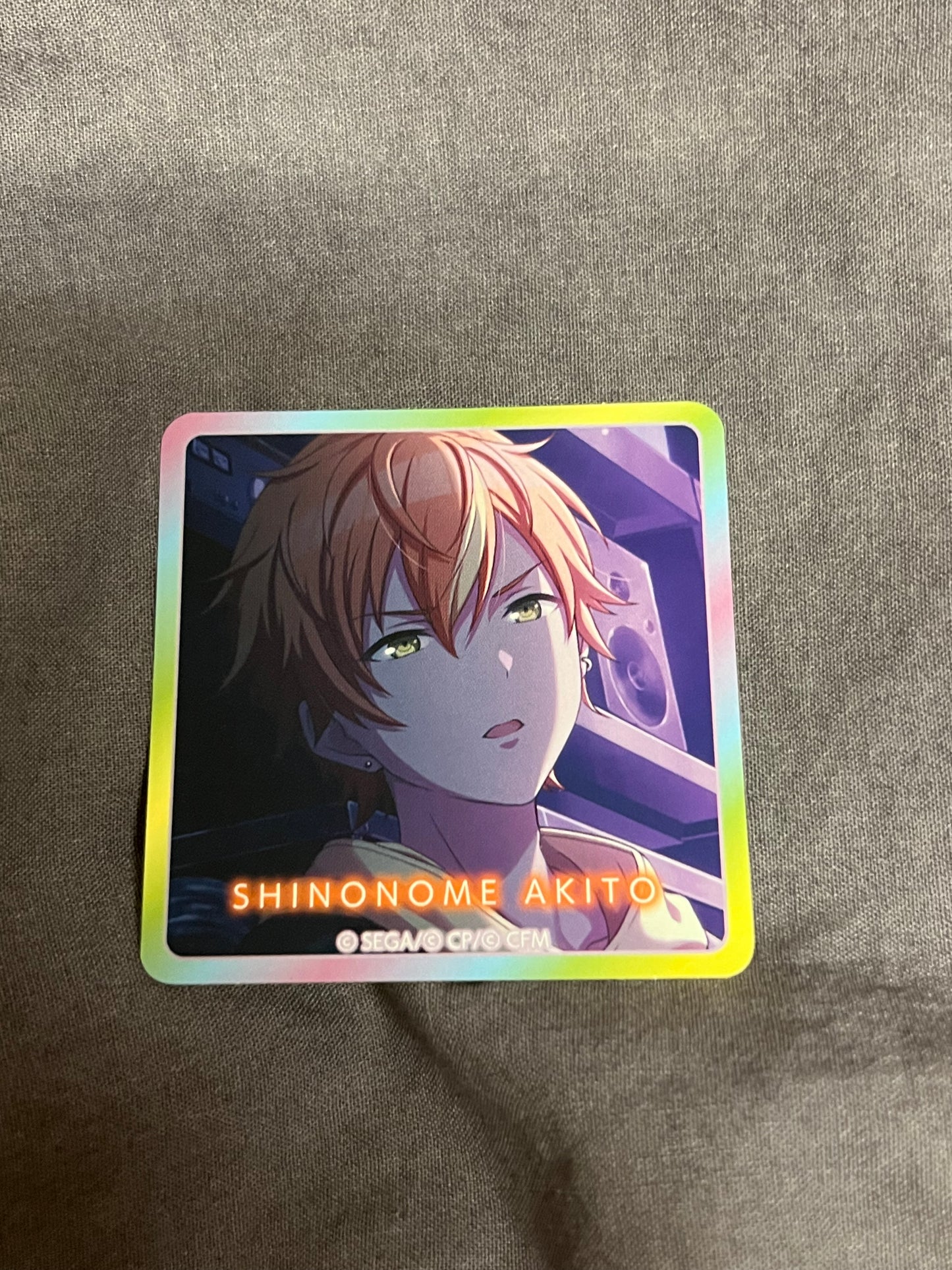 Project Sekai - Akito Shinonome “Someday, with Our Lyrics Joined Back-to-Back” Square Sticker [UNTRAINED]