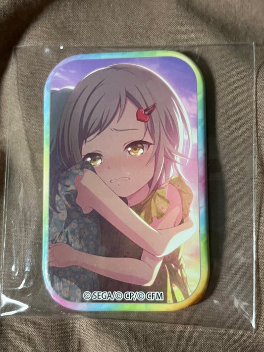 Project Sekai - Shiho Hinomori "What Made My Sadness Go Away" Square Badge [UNTRAINED]