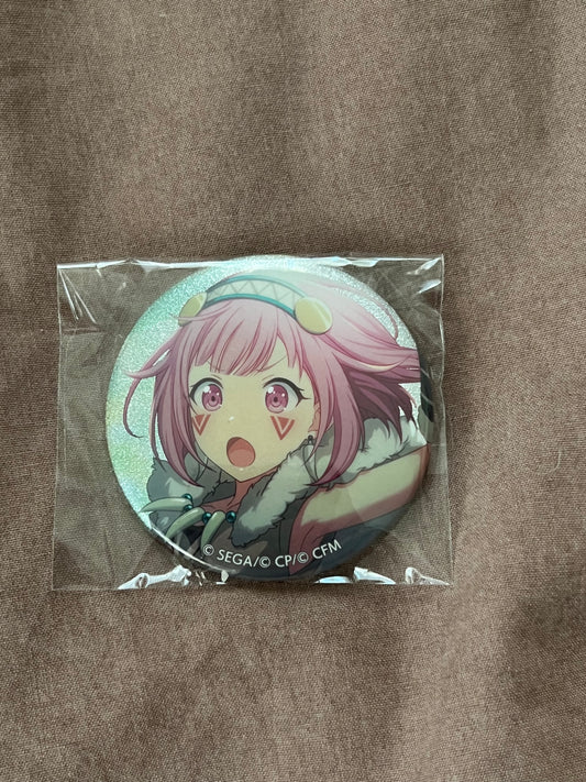 Project Sekai - Emu Otori “Revival my dream” Circle Glitter Badge [UNTRAINED]